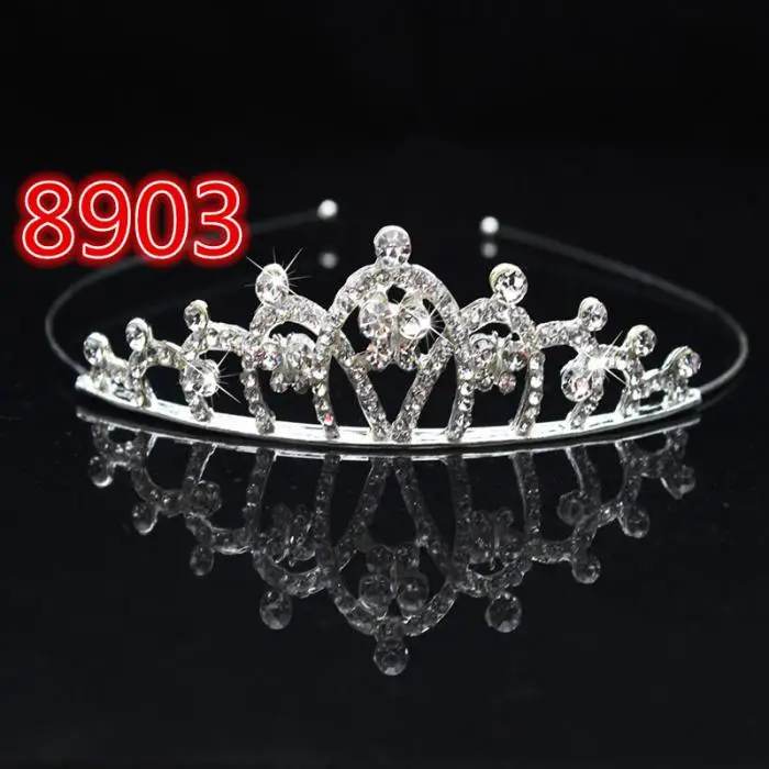 Свадебная кристальная тиара, повязка на голову, вечерние, принцесса, выпускной, корона, дети, девочка, повязка на голову, аксессуары для волос GDD99