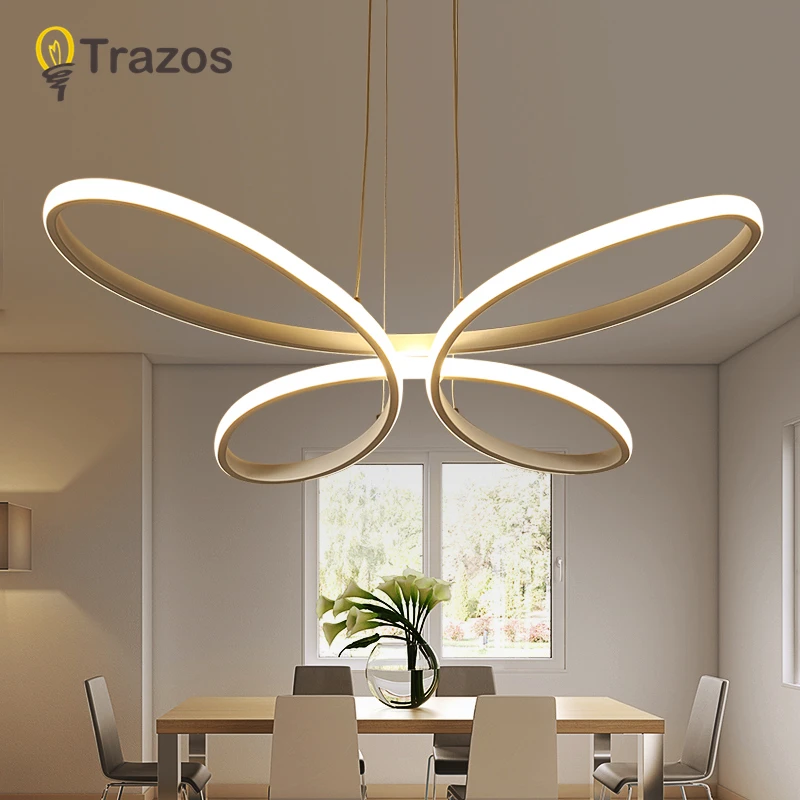 

2018 Creative pendant lights Led modern for dinning room Acrylic+Metal suspension hanging ceiling lamp home lighting for Kitchen