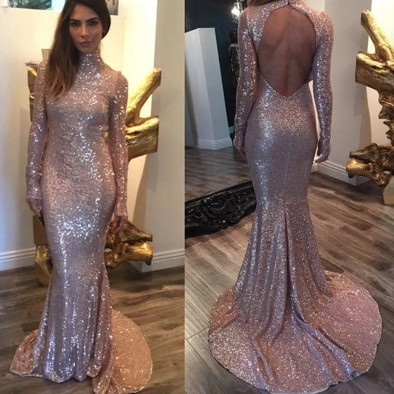 Long gold sequin dress 2017 Long gold sequin dress 2017