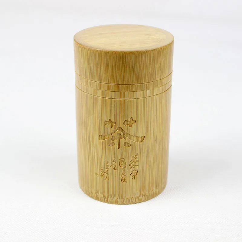 Bamboo Jar Tea Container Storage Bottle Jar Spice Jars Kitchen Tools