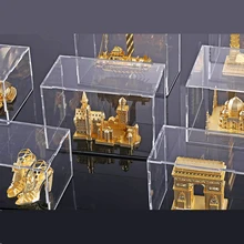Прозрачный акриловый дисплей коробка для 3d металла головоломки DIY лазерная резка собрать головоломки игрушки(только коробка