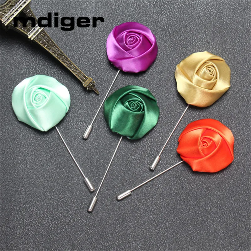 Mdiger Corsage Collar Lapel Pins Men Women Handmade Corsages Brooch