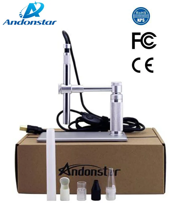 

Andonstar 1-500x Magnification Portable Digital USB Microscope Endoscope Industrial, Health, Collections, PCB Inspection