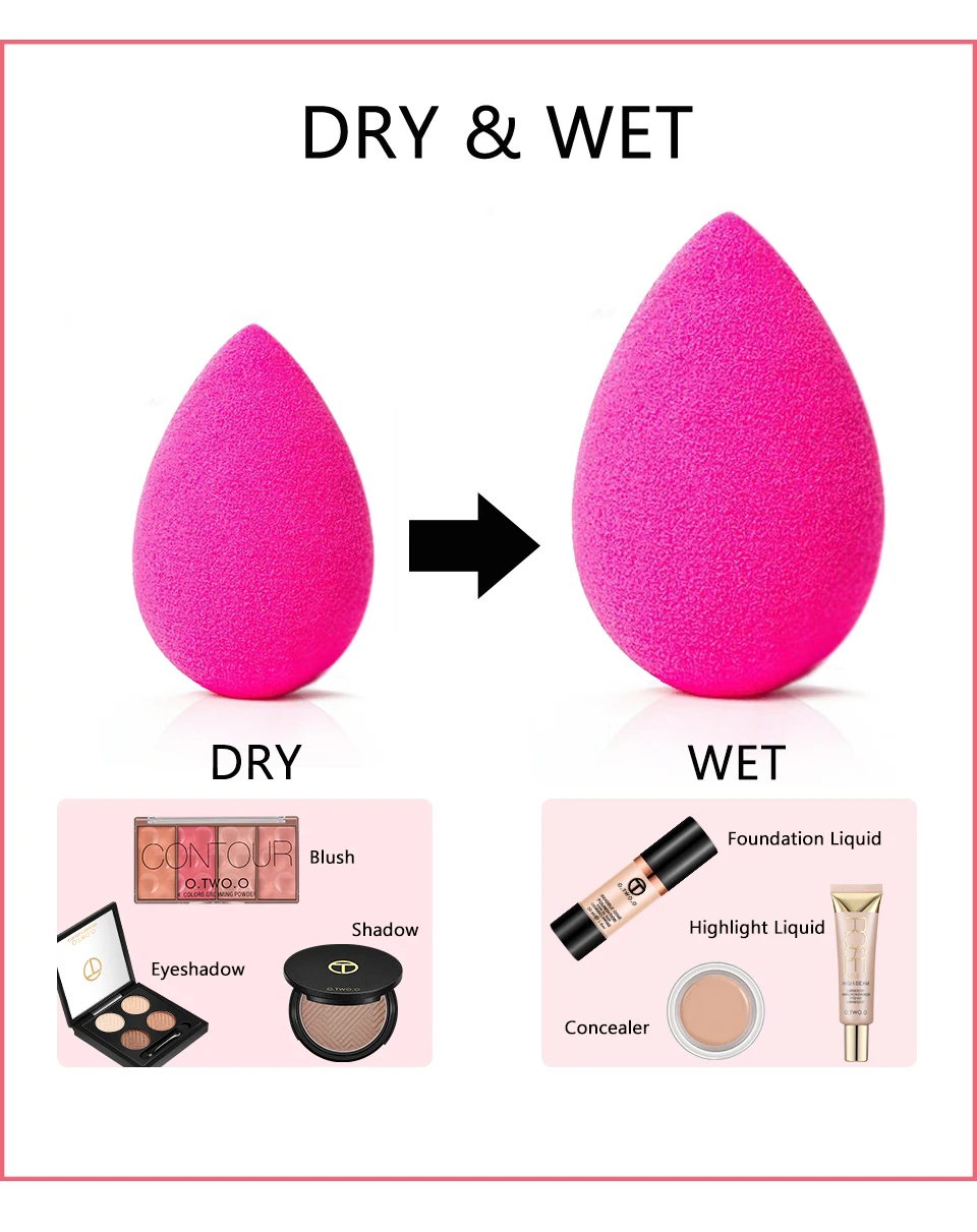 Кисть для макияжа, спонж, инструмент, Тональная основа, консилер, пудра ...