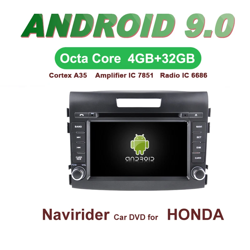 

ELANMEY car gps navigation For HONDA CRV CR-V 2012 2014 octa core android 9.0 touch screen CAR DVD multimedia radio headunit