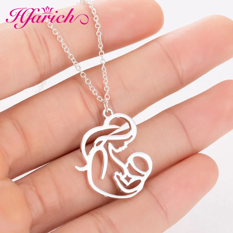 

Hfarich Family Stainless Steel Necklaces for Women Charm Necklace Gifts
