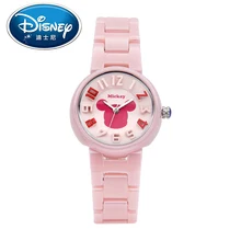 Disney Kids Watch women children Watch Fashion Cute Wristwatches Girls Mickey Mouse Gift Water Resisitant clock ceramic