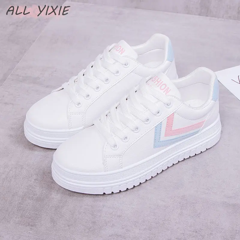 ALL YIXIE 2019 Spring Fashion Wild Leisure Shoes Summer Help low Casual Breathable Platforms ...