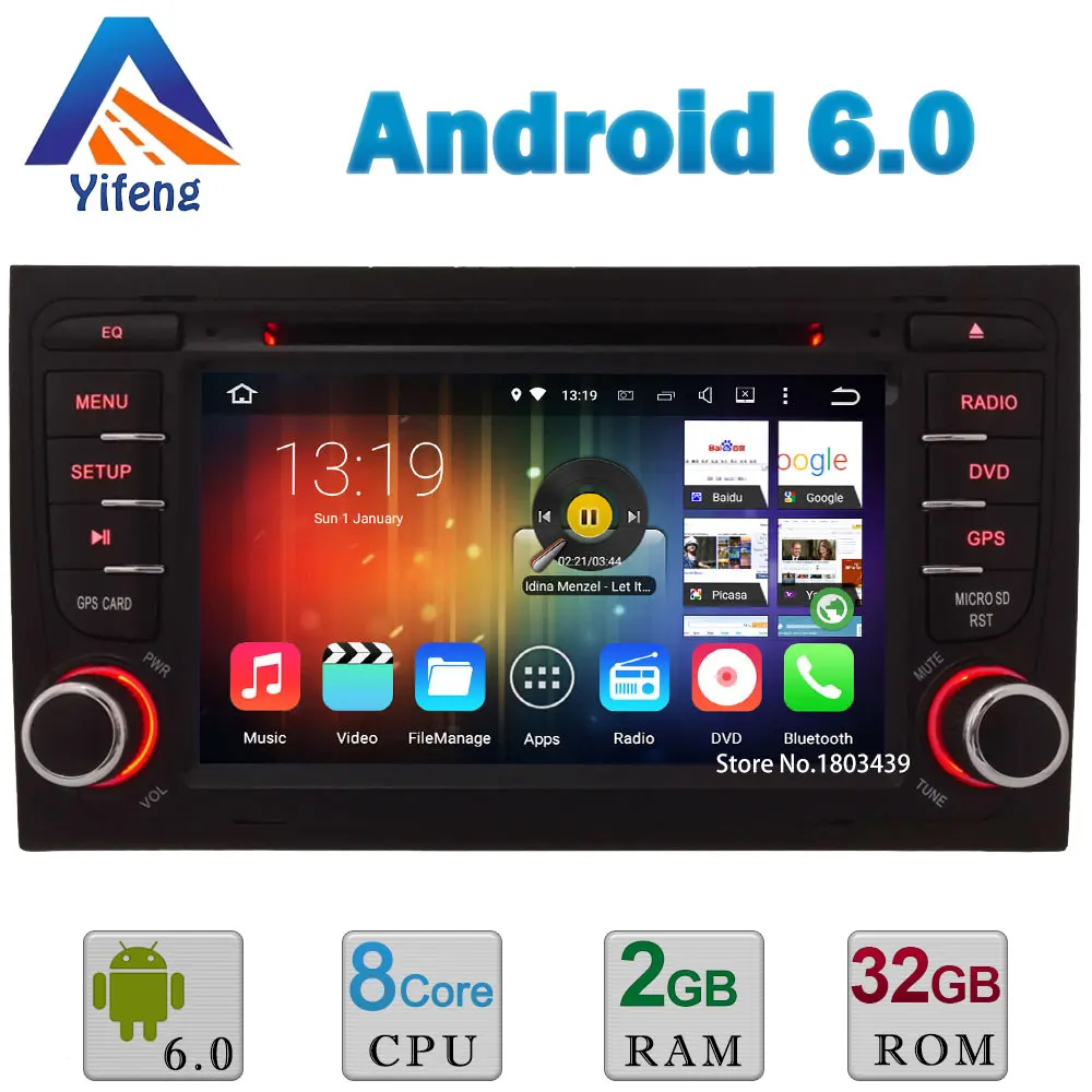 Octa Core Android 6 0 A53 PX5 2GB 32GB WIFI RDS BT Car DVD Multimedia Player
