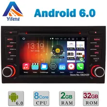 Octa Ядро Android 6.0 A53 PX5 2 ГБ + 32 ГБ WI-FI RDS BT Автомобильный DVD мультимедийный Плеер Стерео Радио GPS Навигация Для Audi A4 B9 RS4 B7