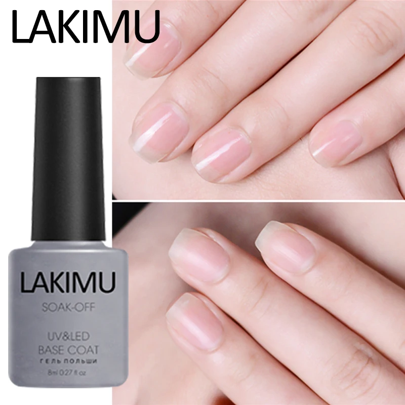 

Lakimu New Top Coat Base Coat Gel Nail Polish Glitter Soak Off Tops UV Gel Varnish Long-lasting Nail Gel Lacquer Hybrid Nail Art