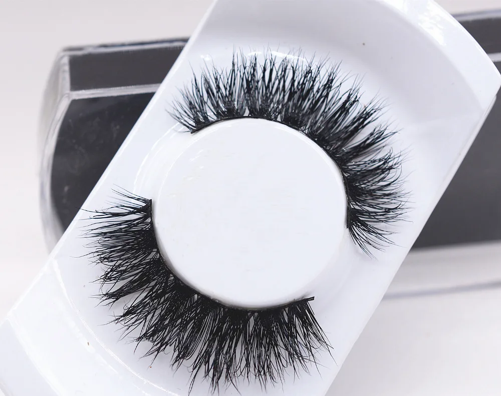 3D mink eyelash 100real mink Fur Handmade Crossing lashes individual