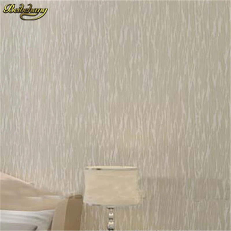 Beige/creamy-white stripe wallpaper roll plain striped textured wall paper non woven papel de parede home decor for living room