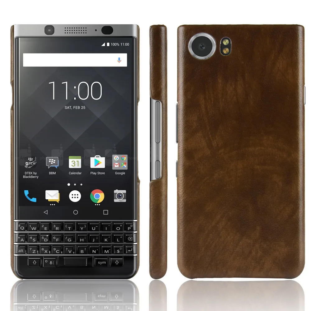 Чехол для Blackberry Keyone /Priv роскошный жесткий кожаный чехол в стиле ретро задняя