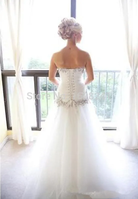 2017 vestidos de boda pnina tornai cariño bling bling tulle rebordeó