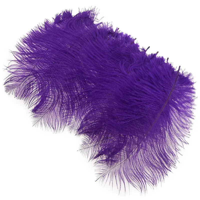 Высокое качество пурпурные перья страуса 15-70 см 10-200 шт./лот DIY вечерние/Свадебные украшения Шлейфы и перья для рукоделия