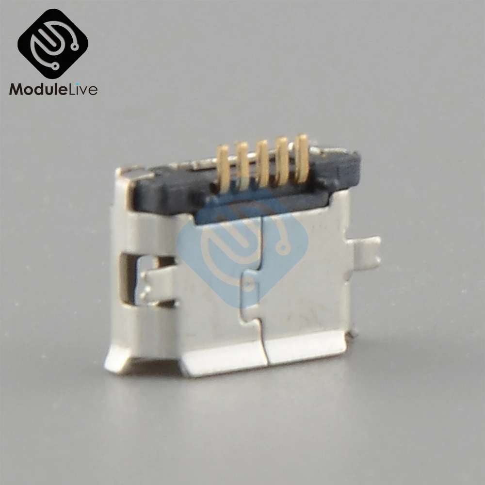 10 шт. 5 контактный разъем Micro USB Type B 5P|Соединители| |