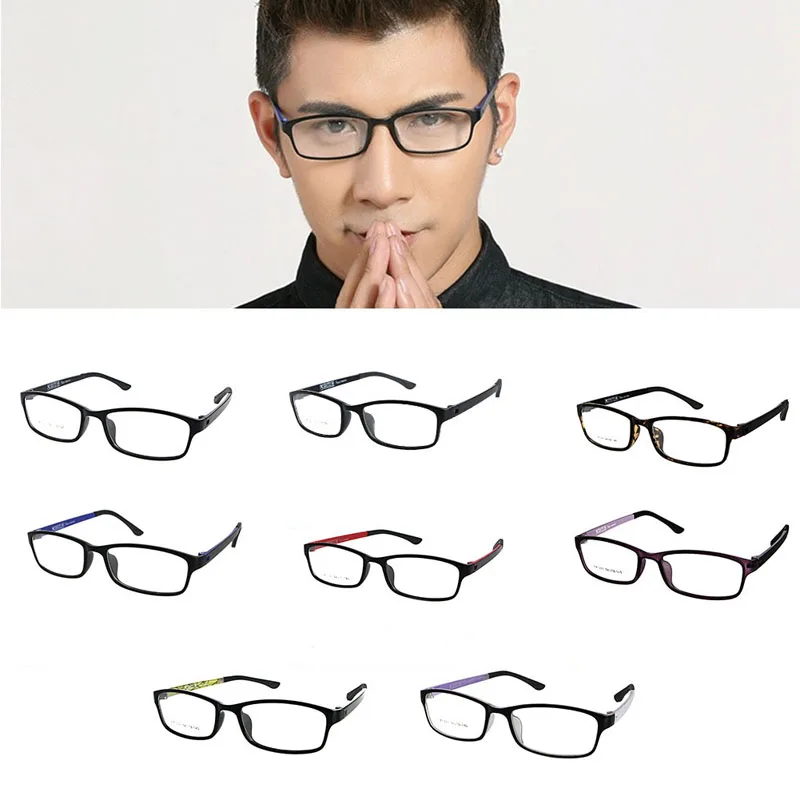 

1PC Spectacles Glasses TR90 Ultralight Black Eyeglasses Full Frame Rim Eyewear