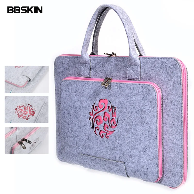 

Laptop Bag 17.3 Inch Super slim Carved Double Zipper Laptop Briefcase 11 13 14 15.4 15.6 Notebook Bag for Men Women 2018 New