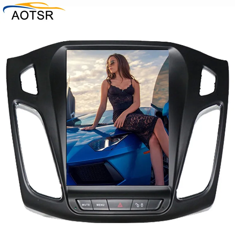 Sale Tesla style Android car gps radio player head unit for ford focus 2012 - 2017 gps navigation car radio stereo no dvd big screen 4