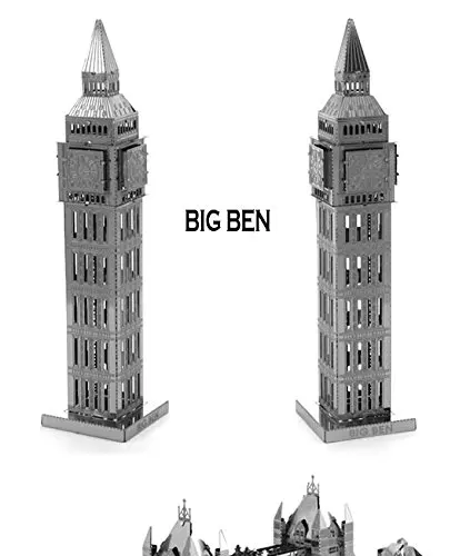 

LeadingStar 3D Laser Cut Building Metal  BIG BEN Model Nano Puzzle Educational DIY Assembling Toy