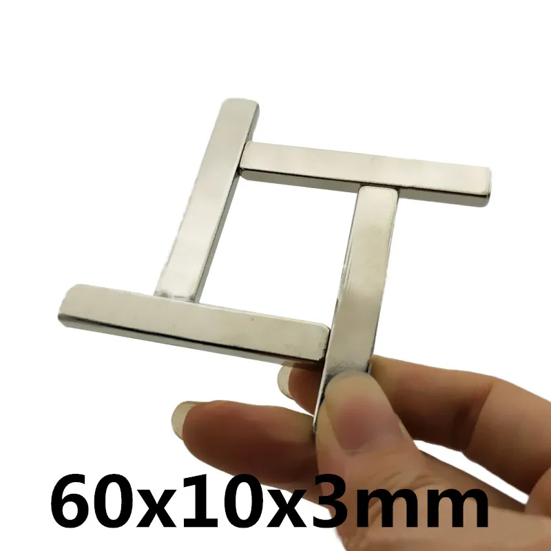 3 шт. SmCo Магнитный блок 60x10x3 мм класс бар YXG28H 350 градусов C высокотемпературный