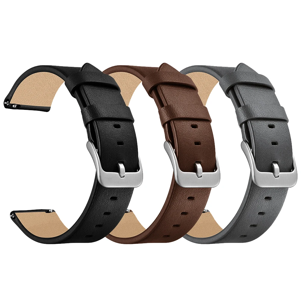 

22mm Wristband Band for Samsung Galaxy Watch 46mm Leather Wrist Strap Bracelet for Samsung Gear S3 Classic Frontier Watchband