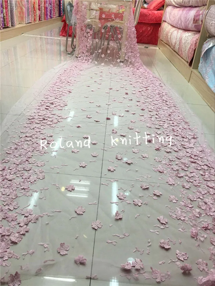 

Colorful Floral Embroidery Lace Fabric ,Dress Lace Fabric with Mesh Based ,Lace DIY Material