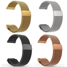16mm 18mm 20mm 22mm Metal Stainless Steel Milanese Loop Watch Band Strap Quick Release Pin Magnetic Clasp Buckle Black Rose Gold stainless steel watch band 20mm 22mm for diesel quick release metal watchband strap wrist loop belt bracelet black silver gold