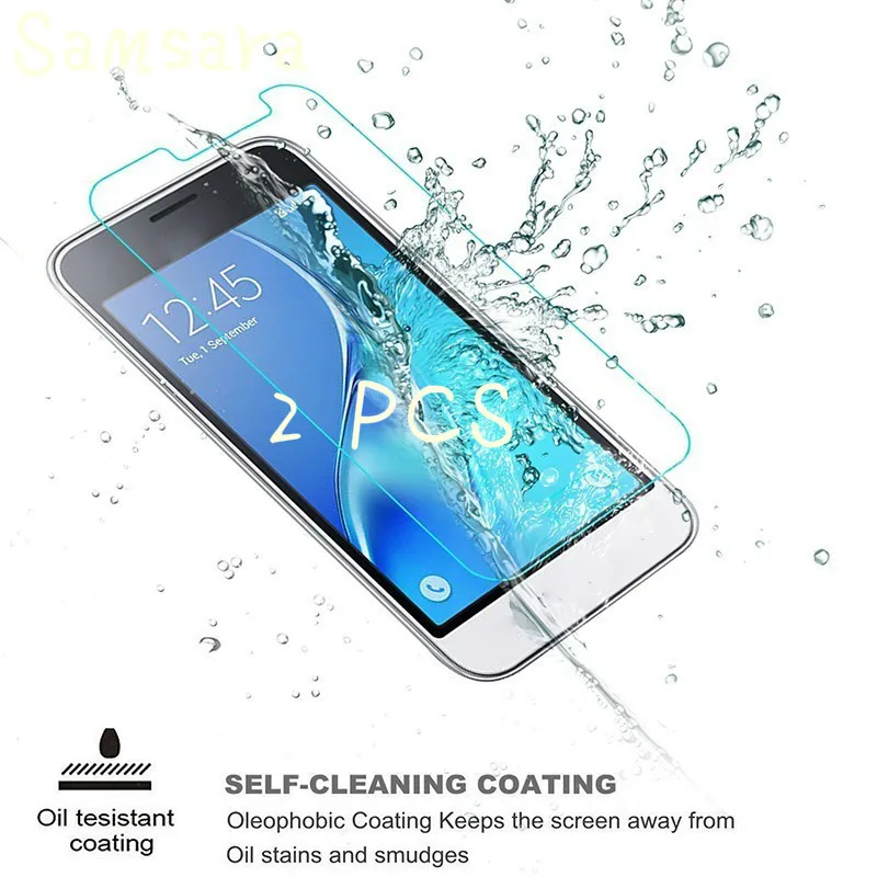 Samsara 2 шт. 2.5D Закаленное стекло для Samsung Galaxy A3 A5 A7 2017 Защита экрана J1 J7 J5 J3 защитная