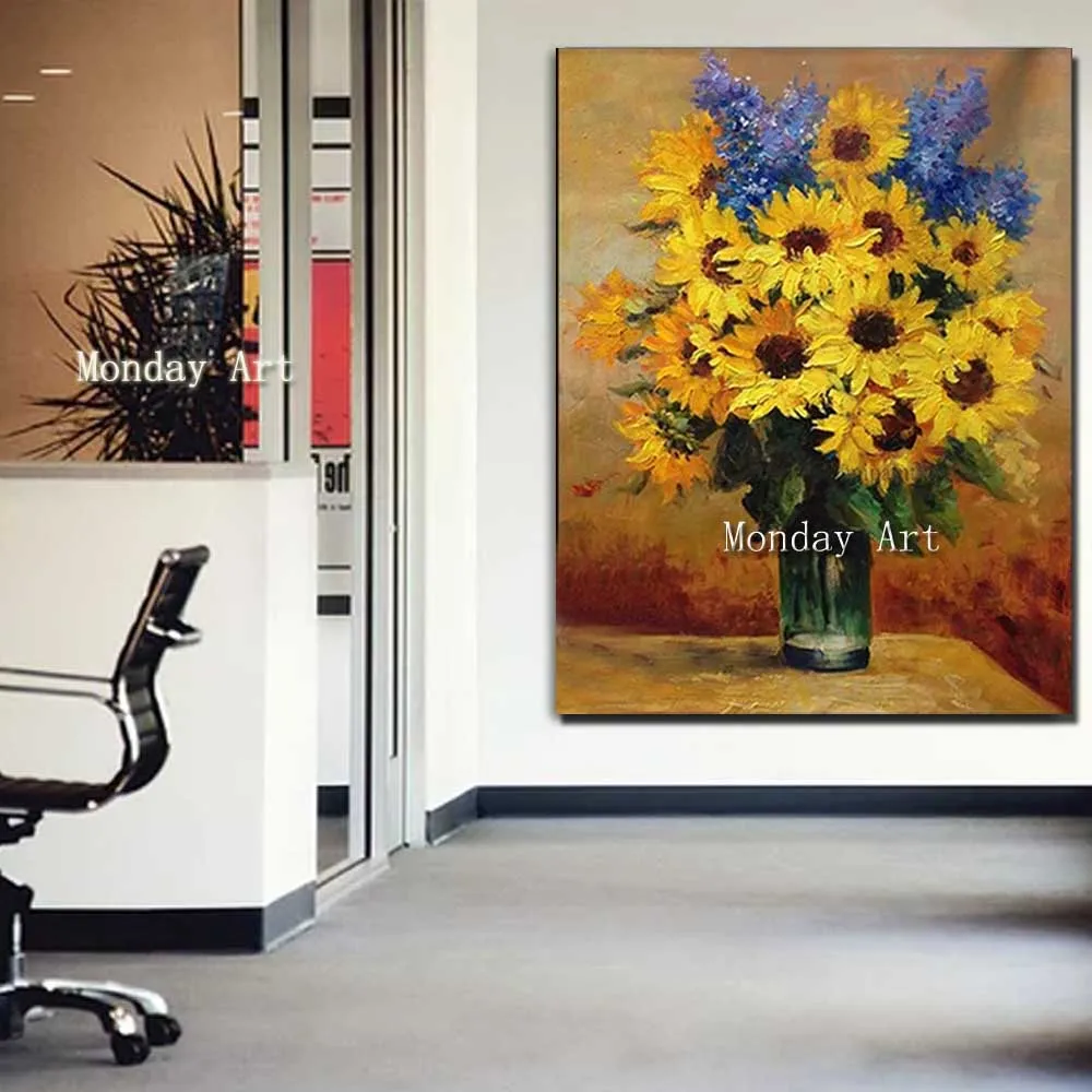 Hand-Painted-Abstract-Canvas-Flower-Oil-Painting-Sunflower-Wall-Picture-Living-Room-Bedroom-Home-Wall-Art (4)