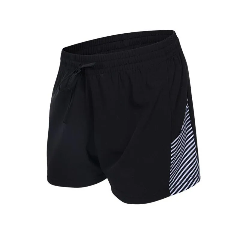 CKAHSBI, дышащие шорты для бега, высокое качество, для улицы, мужские шорты для фитнеса, брендовые, быстросохнущие, летний светильник, спортивная одежда - Цвет: Q223 Black white