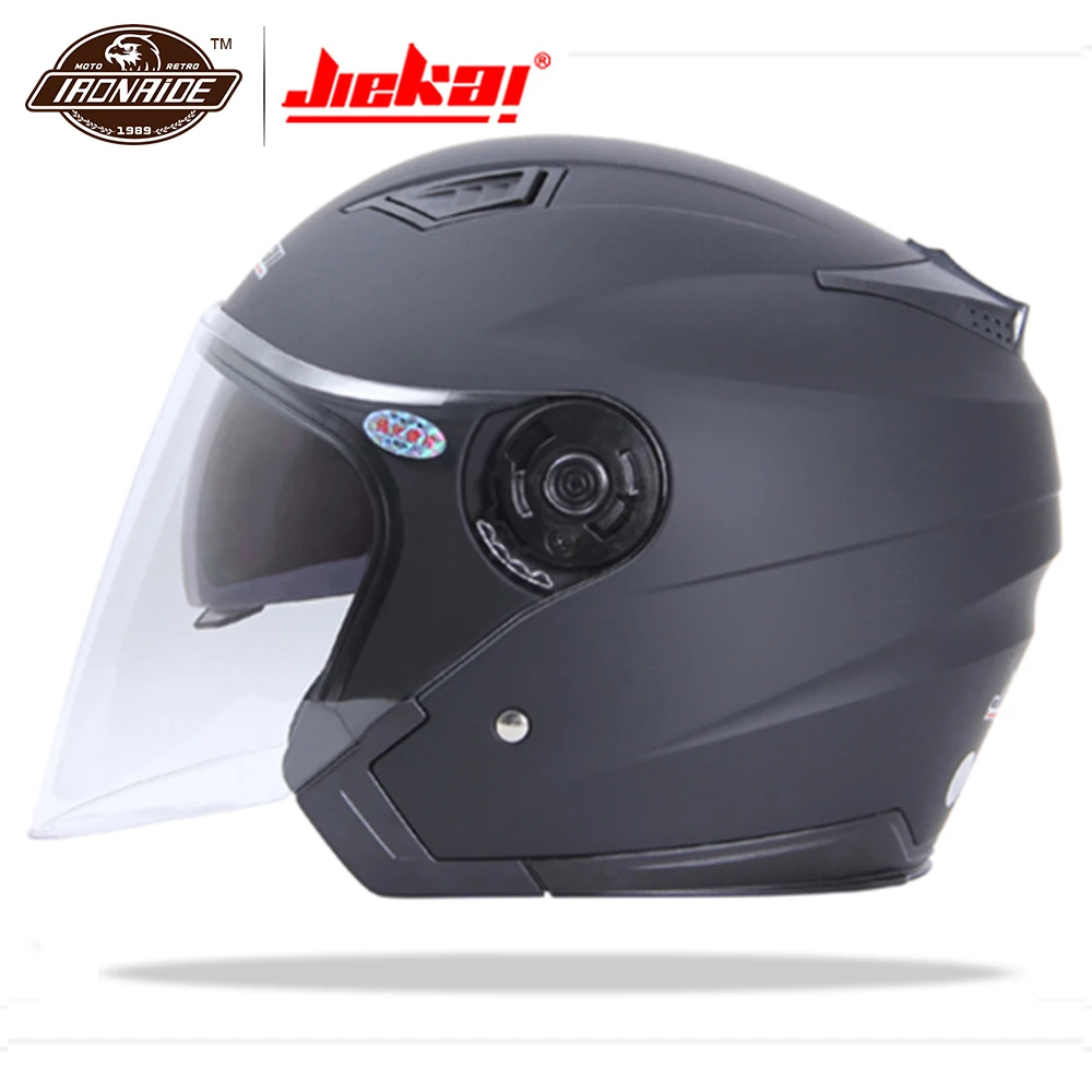 

JIEKAI Retro Motorcycle Helmet Open Face Capacete Helmet Motocicleta Cascos Para Moto Racing Motorcycle Vintage Helmets