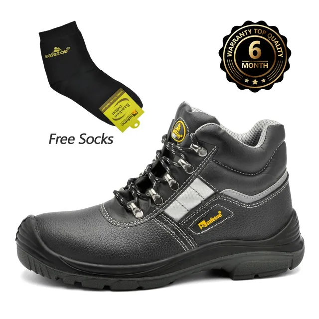 Safetoe Brand Safety Shoes Work Boots Men Steel Toe Cap Light Weight
