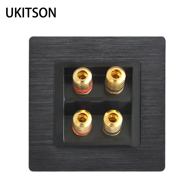 

Quality Speaker Wall Panel Frame With 4 Ports Banana Connectors For Home Theater System