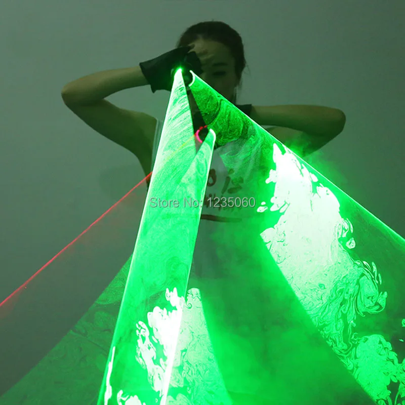 Вечерние светодиодный лазерный перчатки, зеленый, красный цвет, вихревые лазерные мужские перчатки, вихревые лазерные перчатки для шоу с 2 вращающимися вихревыми лазером