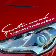 

New Arrival Sports Mind On Car Lamp Eyebrow Car Covers Sticker Decal Car-Styling For hyundai veloster car accessories