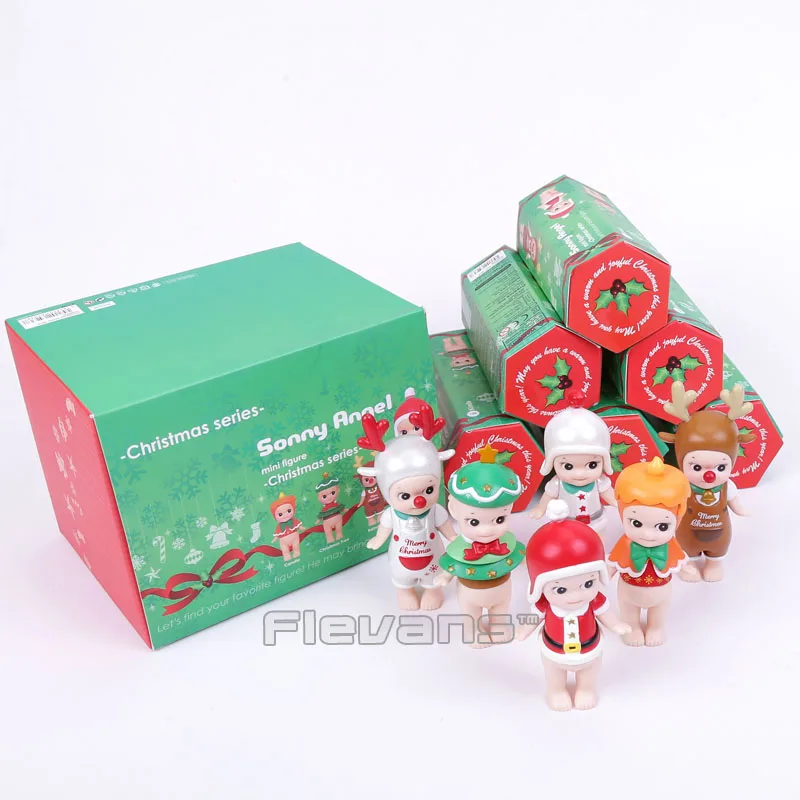 

Sonny Angel 6pcs/set Mini Christmas Series Sonny Angel Dolls PVC Kawaii Figures Collectible Model Toys