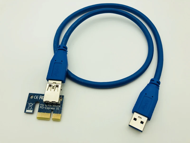 PCIE Riser Express 1X 4x 8x 16x Extender PCI Express Riser Card Adapter SATA to 4pin IDE Molex Power Supply for BTC Miner Mining