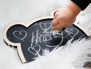 

Bear Ears Animal Blackboard EDC Nordic Kids Ornaments Creative Teaching chalk INS Room Decoration Toys Model Desk Chirstmas Gift