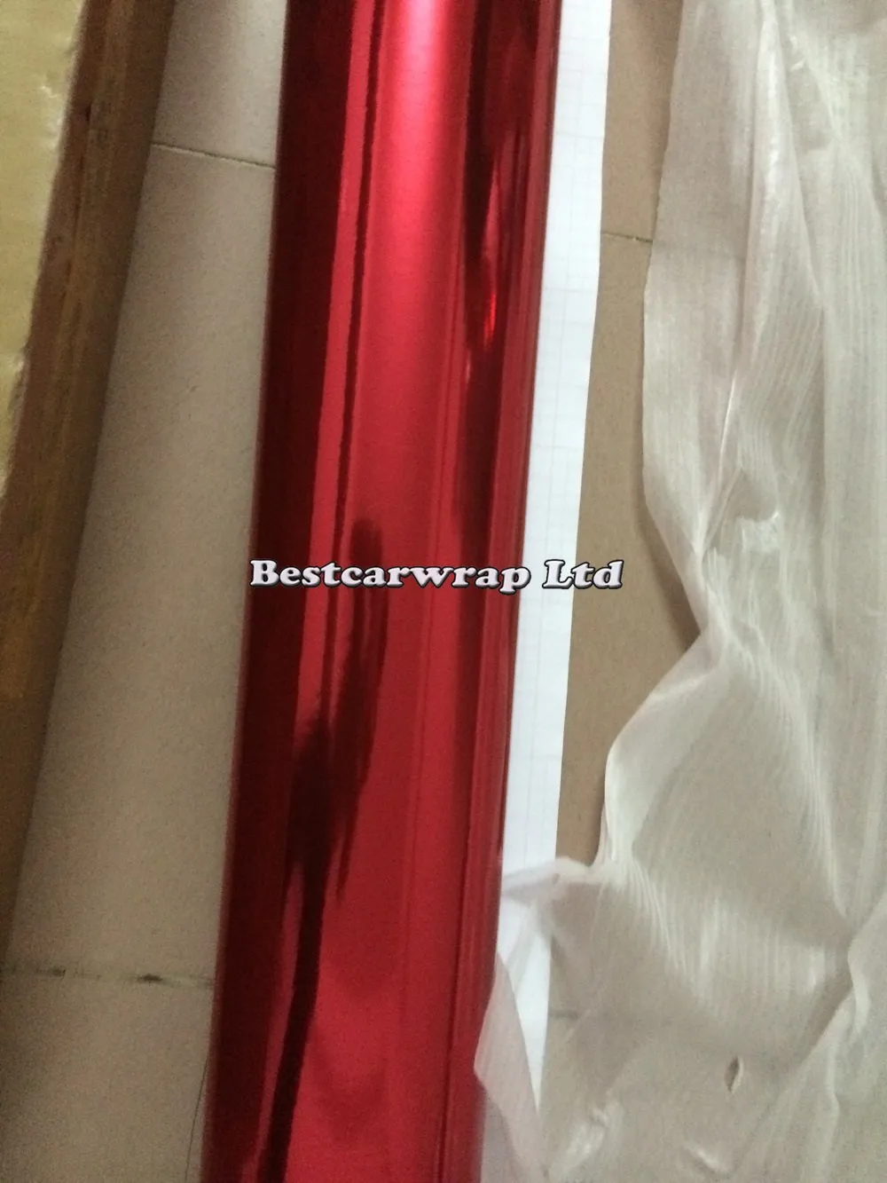 Red_stretch chrome glossy mirror vinyl wrap film gold blue red green purple orange (8)