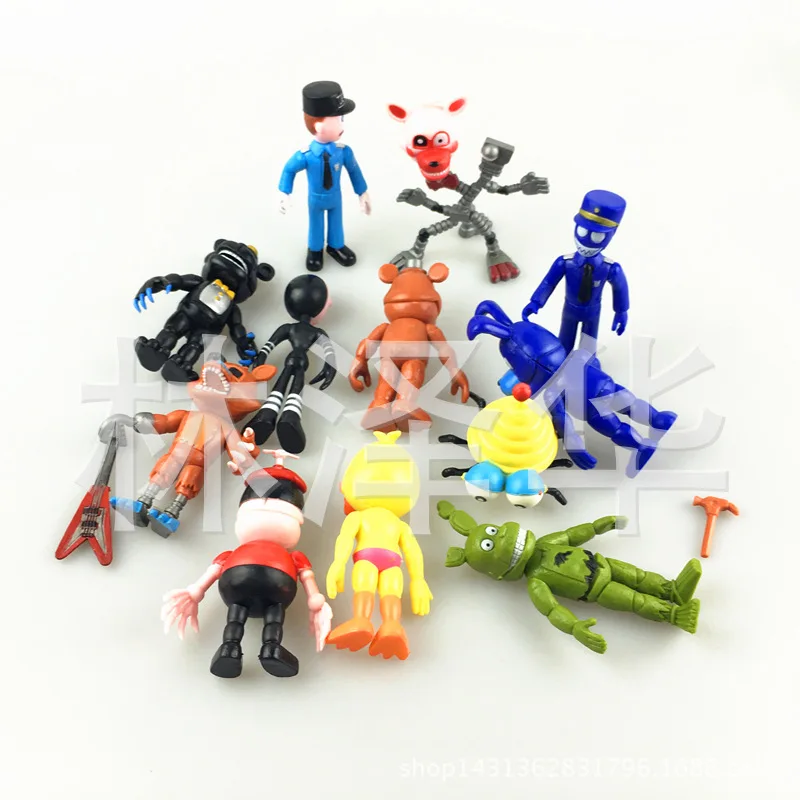 

NEW hot 10-11.5cm 12pcs/set Five Nights at Freddy's Bear & Fox& Duck & Rabbit collectors action figure toys Christmas gift doll