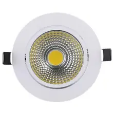 Сверхъяркий регулируемый светодиодный светильник COB Потолочный Точечный светильник 3 Вт 5 Вт 7 Вт 10 Вт 12 Вт потолочное встраиваемое освещение внутреннее освещение