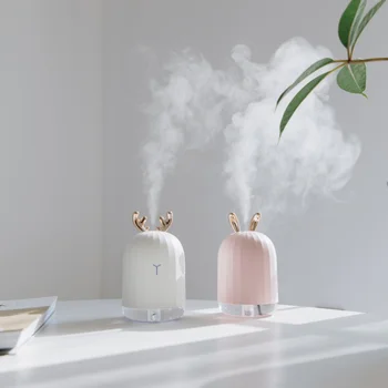 

Portable Air Humidifier Creative Min Elk Rabbit USB Air Purifier Freshener Lemon LED Light Aromatherapy Diffuser Mist Maker