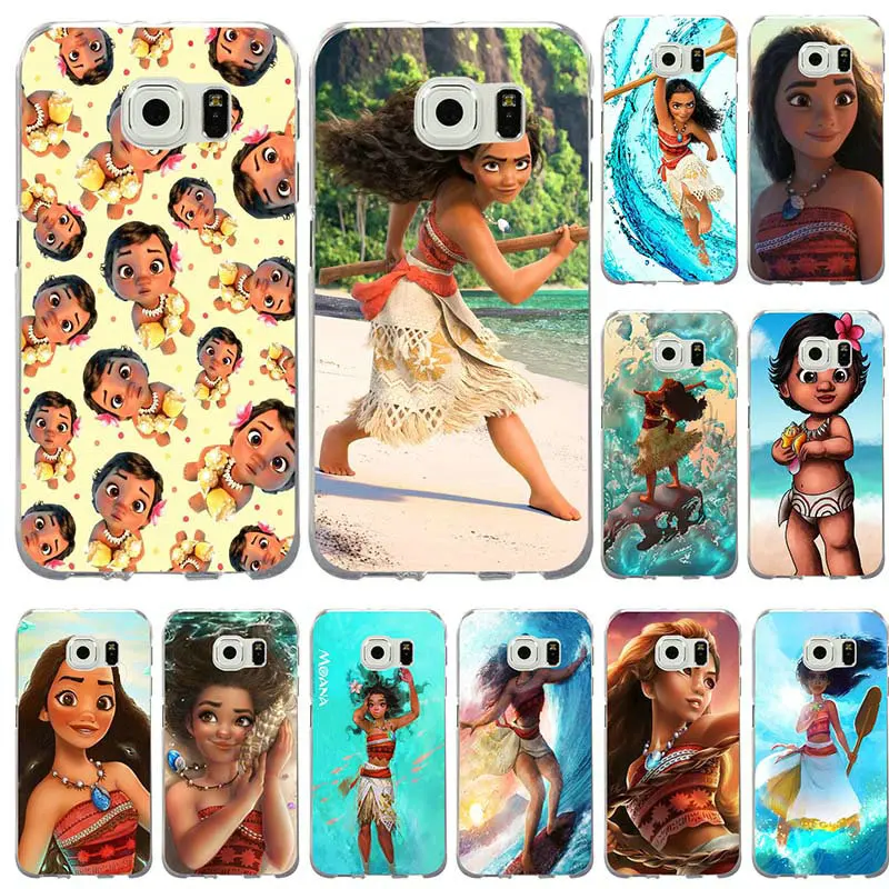 For Samsung Galaxy Note 3 4 5 8 S3 S4 S5 Mini S6 S7 S8 S9 Edge Plus On5 On7 Shell Soft TPU Silicon Phone Cases Large Moana Movie | Мобильные