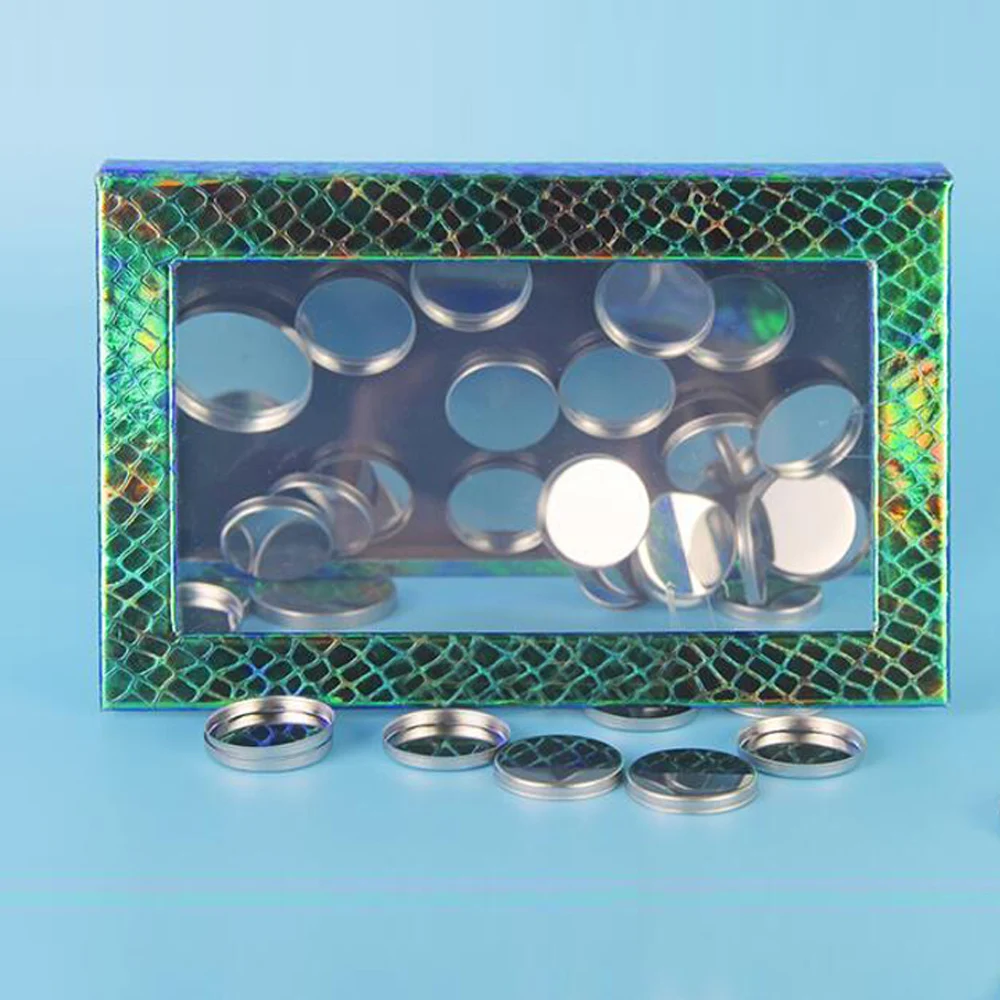 

Wholesale Snakeskin grain PU empty magnetic palette eyeshadow blusher lipstick lip gloss powder fundation DIY palette Refill set