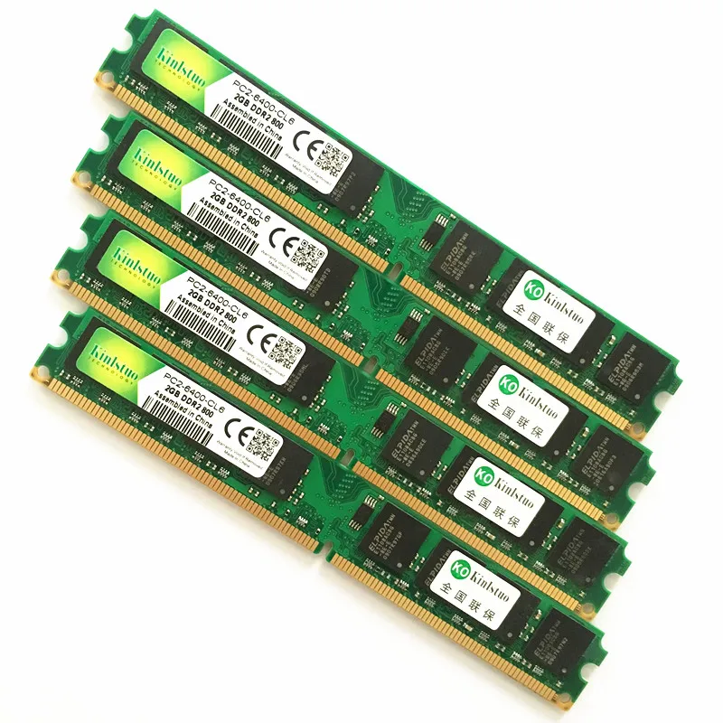 Kinlsuo rams ddr2 4 Гб 2 Гб 1 ГБ PC 6400/5300 DDR2 800 МГц/667 МГц 1 Гб 2 Гб 4 Гб памяти настольный компьютер rams заводская цена