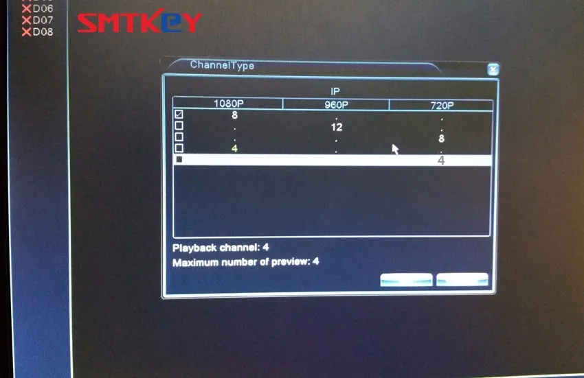 SMTKEY Onvif 4ch или 8ch сетевой видеорегистратор для 720P 1080P IP камера система наблюдения