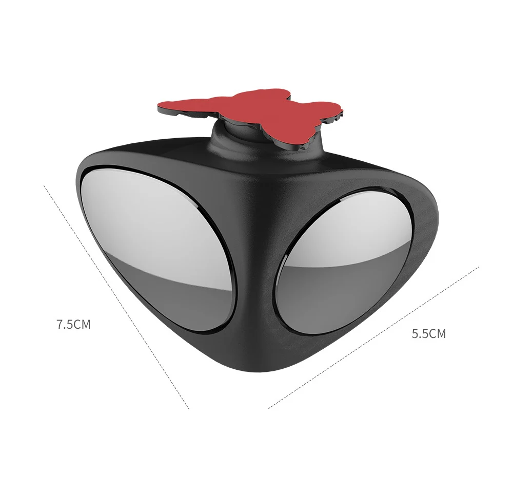 360 Вращение регулируемое выпуклое зеркало заднего вида 2 в 1 Автомобильное слепое пятно зеркало широкоугольное зеркало переднее колесо