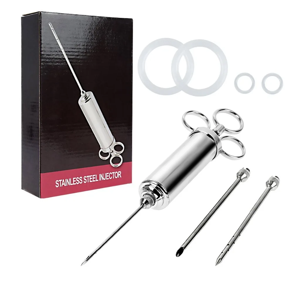 2 Ounce Marinade Injector Stainless Steel 304 FDA Level for Turkey